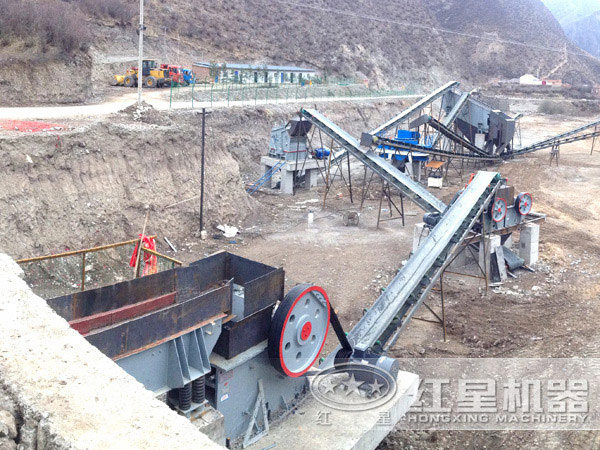 砂石骨料加工现场
