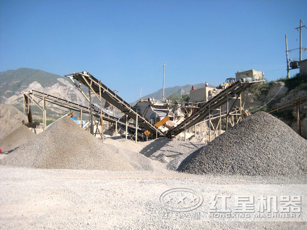 砂石骨料加工现场