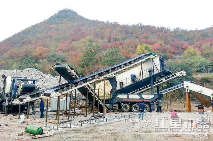 洛阳某大型石头磨砂机