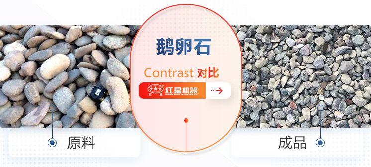 鹅卵石加工前后对比