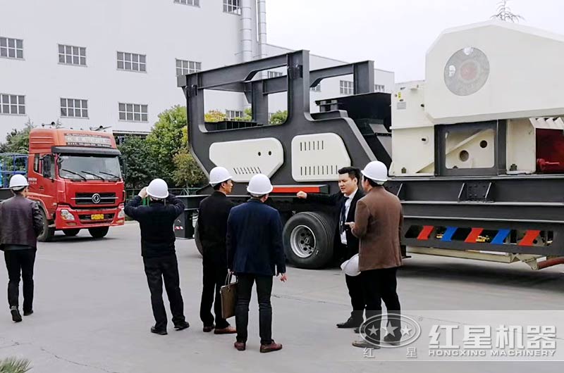用户参观欧亿5石头打沙设备