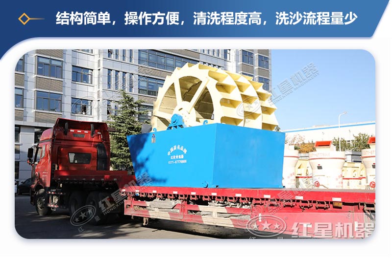 轮斗洗砂机清洗程度高