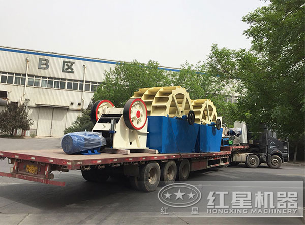 每小时洗100方的洗砂机发货现场