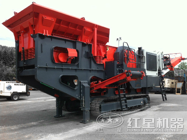 履带式圆锥破建筑垃圾破碎机设备