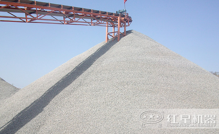 建筑石子制砂机加工现场