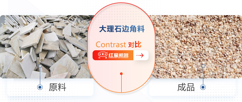 花岗岩、大理石废料边角料制沙生产线设备
