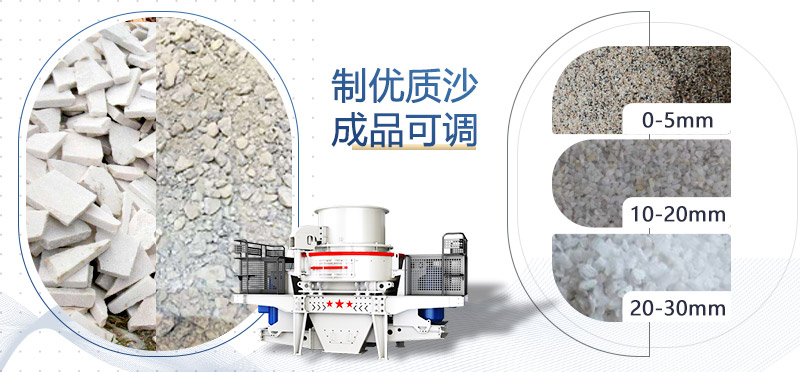 石粉制砂机加工效果
