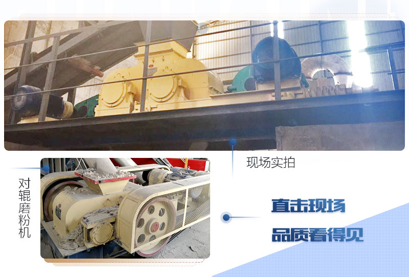 对辊磨粉机作业现场