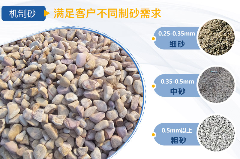 制砂机的破碎方式及工作原理介绍，选对设备很重要