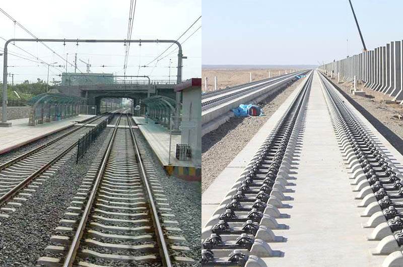 有砟轨道vs无砟轨道